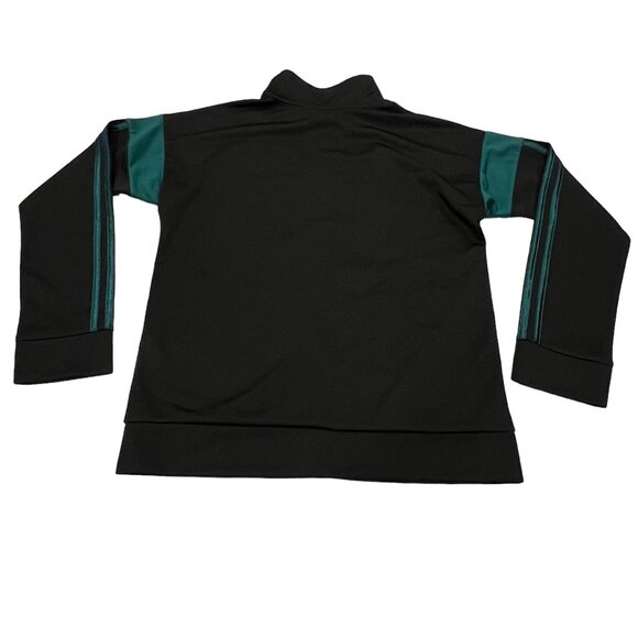Adidas Boys Stripe Full Zip Track Jacket, Pockets, NWT, Black Green L (14-16) - Picture 6 of 8